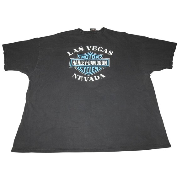 Vintage 1999 Harley-Davidson Live the American Dream Las Vegas T-Shirt Men's 4XL - Picture 7 of 9